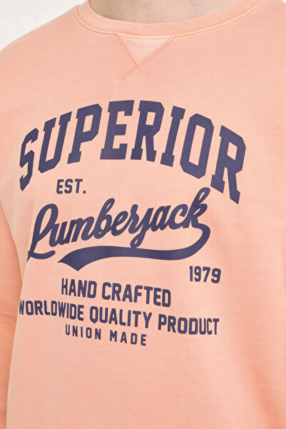lumberjack ML HECTOR 16URB1044 4FX - Men's Salmon Sweatshirt