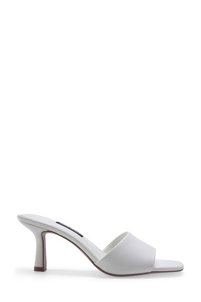 Nine West Pizale 3Fx White Women's Heeled Slippers