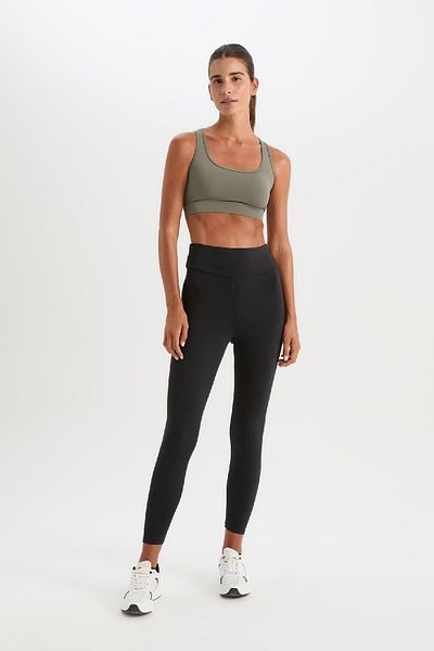 DeFacto DefactoFit High Waist Inside Weiche, pelzige, taillierte Basic-Strumpfhose für Sportler W8206AZ25SP