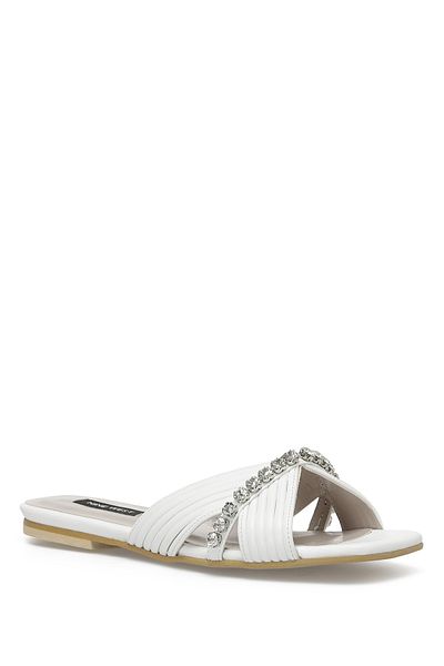 Nine West Tanvo 2fx white women's flat slippers