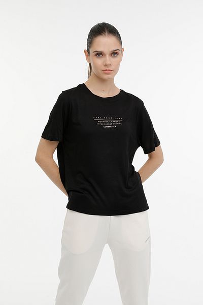 lumberjack Wl Nova 11ct2009 - 3pr μαύρο γυναικείο κοντομάνικο μπλουζάκι