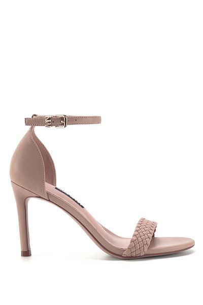 Nine West Sina 3Fx Beige Women's Heeled Sandals
