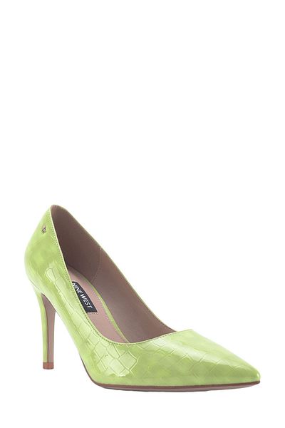 Nine West BADEL2 3FX Grüne Damenschuhe mit Absatz