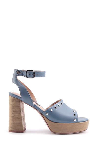 Nine West Caneb2 4Fx Blue Women's Heeled Sandals