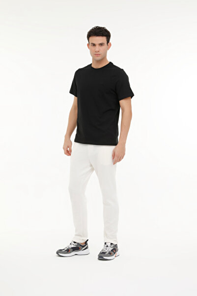 lumberjack Basic M-ct102 Ανδρικό μπλουζάκι με μαύρη στρογγυλή λαιμόκοψη