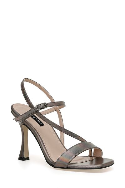 Nine West Fıt 3fx Anthrazitfarbene Damen-Sandalen mit Absatz