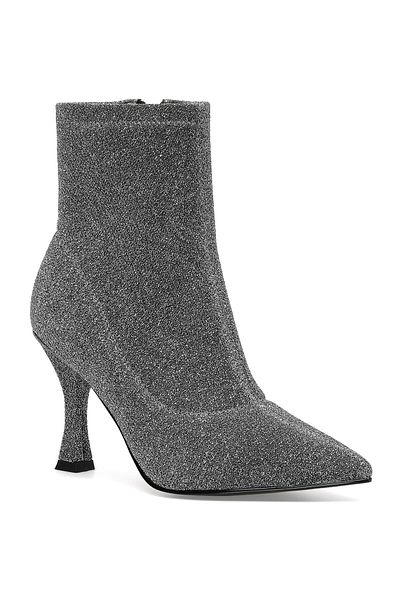 Nine West Cizme cu toc pentru femei Catto3 2pr Silver