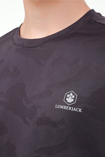 lumberjack ML TED 11C-PRF1002 4FX Siyah Erkek Kısa Kol T-Shirt