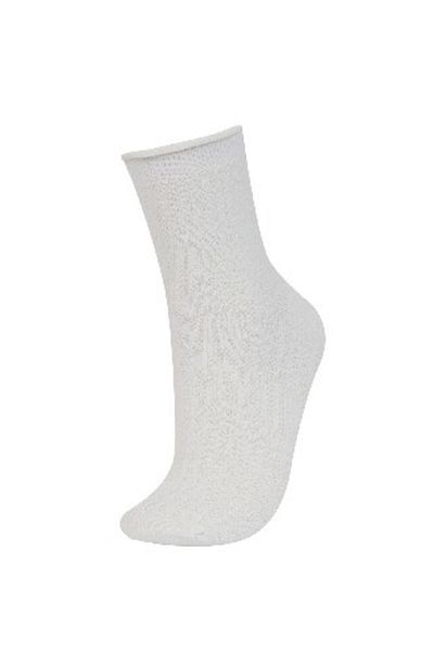 DeFacto 3-teilige Baumwollsocken für Damen E2061axns