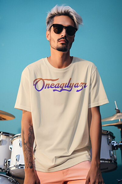 oneagılyazı Tricou oversize cu imprimeu One Aglıyazı