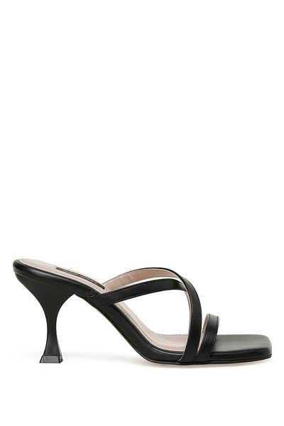 Nine West Kalley 3fx Czarne Damskie Klapki Na Obcasie
