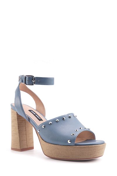 Nine West Caneb2 4Fx Blue Women's Heeled Sandals