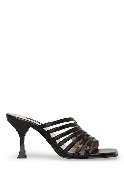 Nine West Černé dámské pantofle na podpatku Yezza 3fx