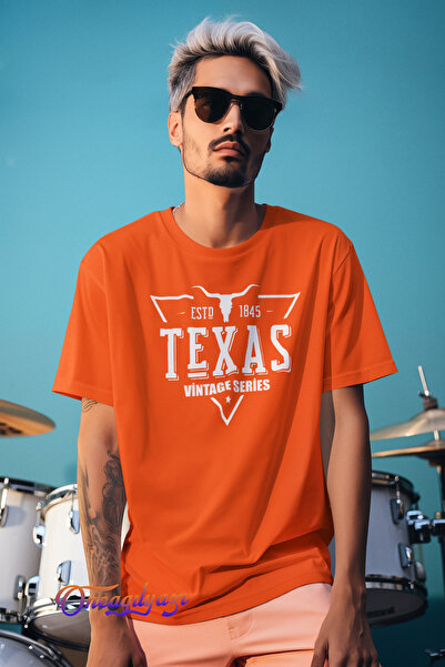 oneagılyazı Teksas majica sa štampanjem, veće veličine