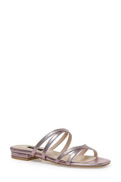 Nine West ASOSA 2 3FX - Liliowe klapki damskie