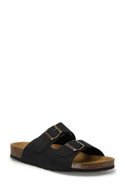 lumberjack Mendy Lth 4Fx Black Men's Slippers