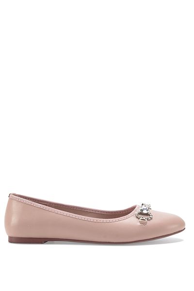 Nine West LAVENDEL 3FX Cremefarbene Ballerinas für Damen