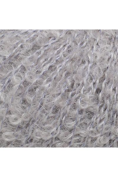 Marvona La Mia Alpaca Boucle 50 Gr Γκρι πλεκτό νήμα - L302 - 34385