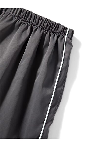 DENOKMODA Paraşüt Kumaş Oversize Çift Biyeli Şeritli Eşofman Altı/Pantolon