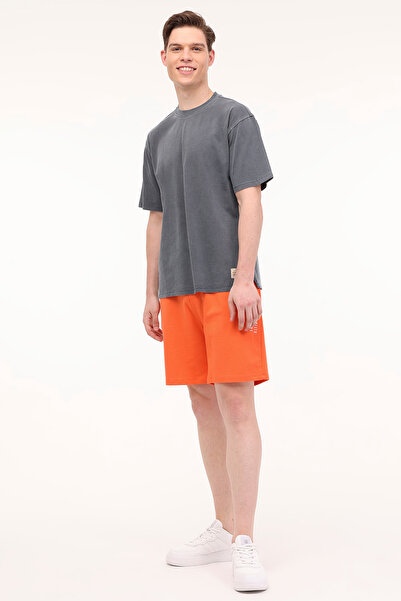 lumberjack Men's Anthracite Short Sleeve T-Shirt - M-BSC C NECK 11BS38 4FX