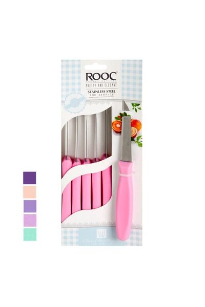 Rooc Meyve Bıçak 6lı Zücc65744 Mb06 Pembe