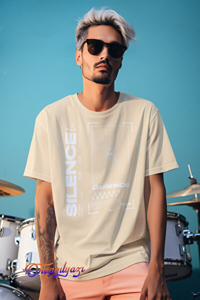 oneagılyazı Majica sa štampanim natpisom "Silence" u većem formatu