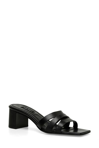 Nine West EVA 4FX Schwarze Damen-Hausschuhe mit Absatz
