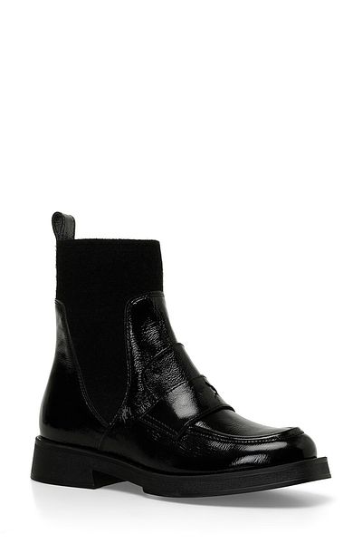 Nine West FERRON 4PR Schwarze flache Damenstiefel