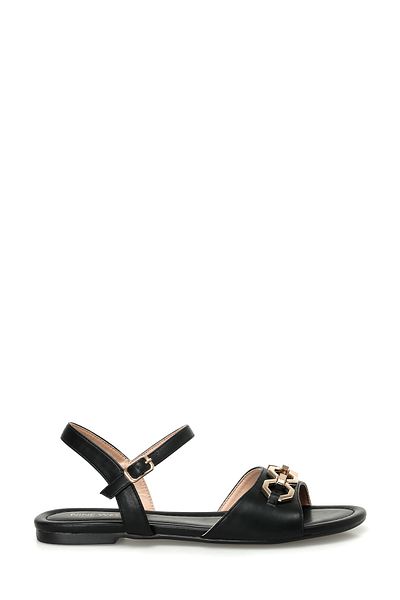 Nine West MACK 4FX - Schwarze flache Sandalen für Damen