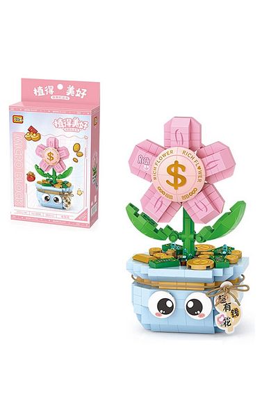 Doğan Oyuncak Dünyası 350 Pieces Micro Block Coin Flower - Loz Mini Lego Set