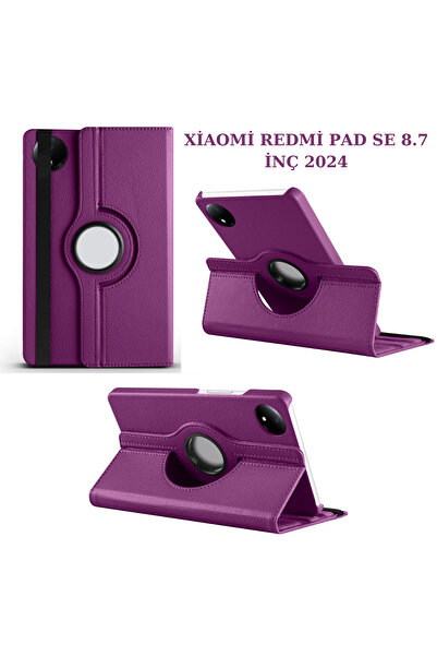 İncisoft Xiaomi Redmi Pad Se 8.7 inç 2024 Uyumlu Tablet Kılıfı Kapaklı Standl...
