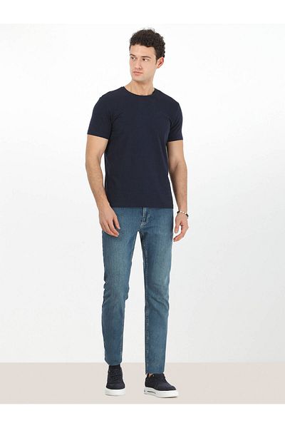 Kip Μπλουζάκι με βαμβακερό μείγμα Navy Blue Crew Neck