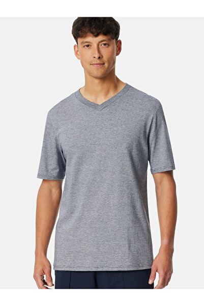 Schiesser Pyjamaoberteil T-Shirt - Mix + Relax Schlaf-Oberteil Nachthemd Sleepshirt