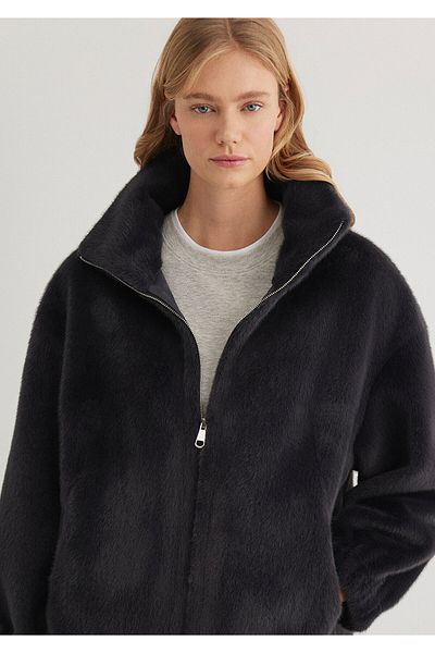 Mavi Anthracite Plush Jacket Oversize / Wide Cut 1110597 -84671