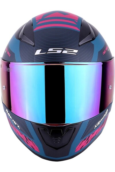LS2 RAPID 2  XTREET MAT MAVİ-MOR  FULLFACE MOTOSİKLET KASKI GÖKUŞAĞI CAMLI