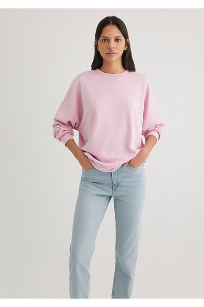 Mavi Lux Touch Tencel Tm - Crew Neck Pink Modal Sweatshirt 168837 -71117