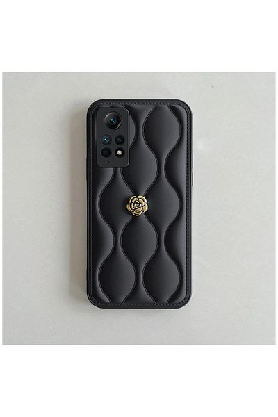 Zebana حافظة جلدية متوافقة مع هاتف Xiaomi Redmi Note 12 Pro 4G Zebana Camellia باللون الأسود