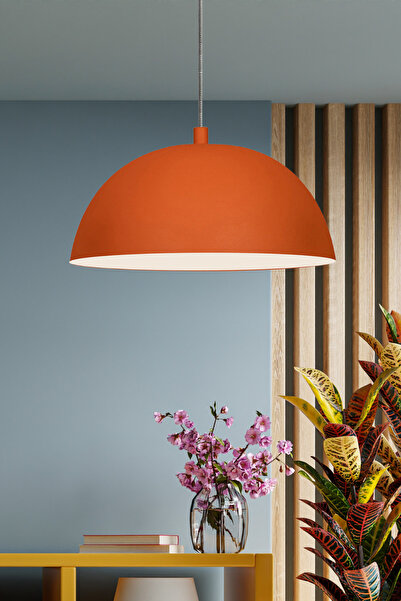 Bamyum Lipeo Turuncu Avize Ütü Kablo Tekli Sarkıt Salon Mutfak Kuaför Cafe  Dekoratif Aydınlatma Pastane