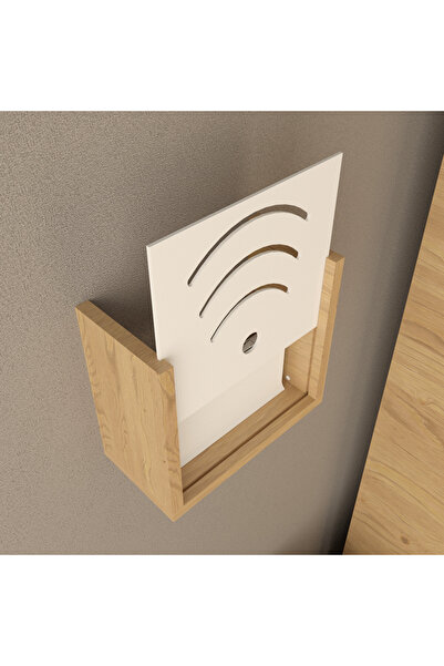 ROZBO 15x25x30 Dekoratif Wifi Modem Saklama Kutusu Duvara Asılabilir