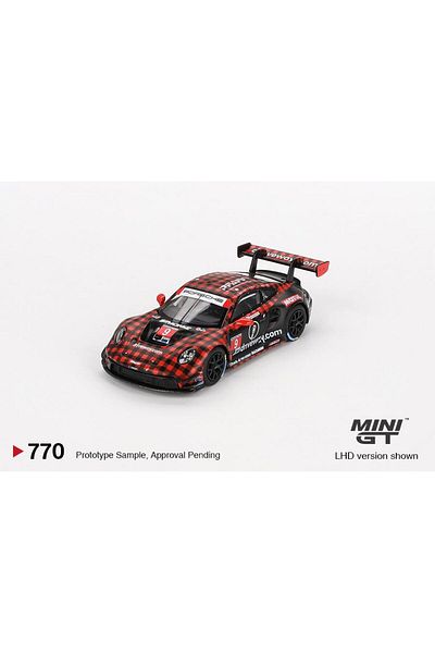 mini gt بورشه 911 جي تي 3 آر # 9 GTD PRO Pfaff Motorsports IMSA 2023 سيبرينغ 12 ساعة. الفائز 770
