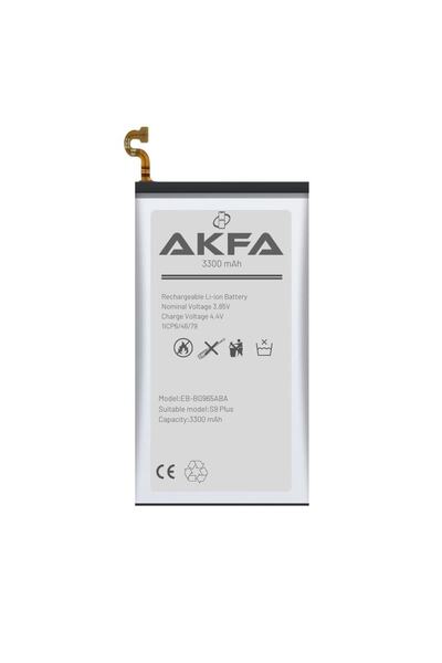 Akfa nano Samsung Galaxy S9 Plus Uyumlu %40 Güçlendirilmiş Telefon Bataryası ...