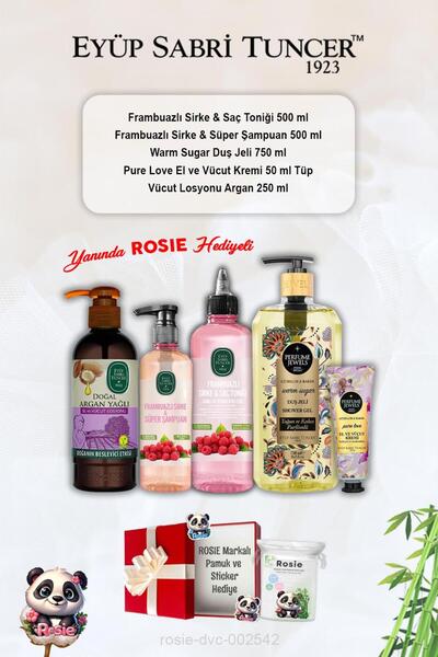 Eyüp Sabri Tuncer Pure Love Krem, Warm Sugar Duş Jeli, Argan Losyon, Frambuaz...