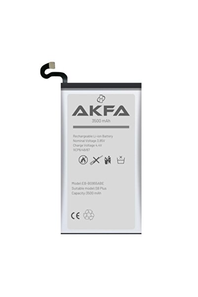 Akfa nano Samsung Galaxy S8 Plus Uyumlu %40 Güçlendirilmiş Telefon Bataryası ...
