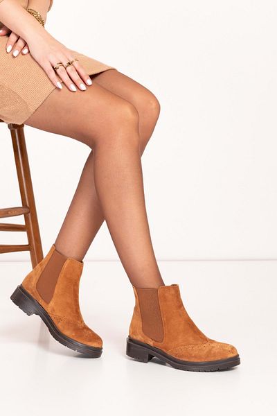 Gondol Cizme elegante de damă din piele naturală cu laterale elastice Wst.7466