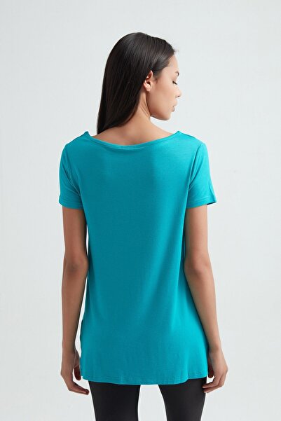 ERDEM İÇ GİYİM Γυναικείο μακρύ μπλουζάκι Erdem Turquoise Viscose 214