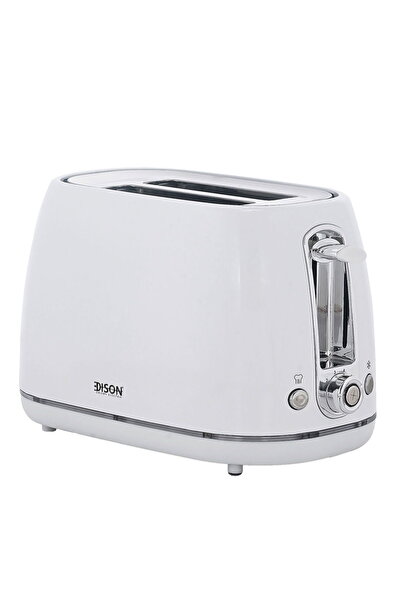 Edison white electric toaster 900 watts 2 slices