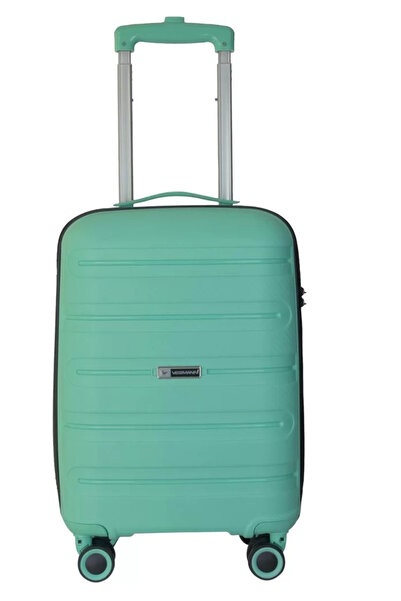 Vegmann Polipropilen (PP) Atlas Su Yeşili Kabin Boy Valiz