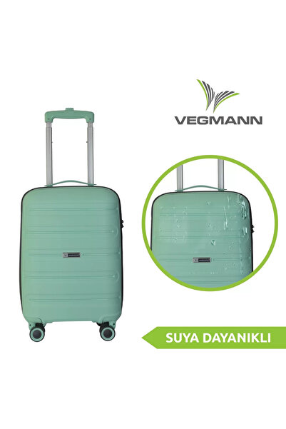 Vegmann Polipropilen (PP) Atlas Su Yeşili Kabin Boy Valiz