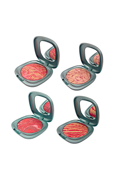 Moda Beauty أحمر خدود رخامي متوهج باللون الوردي