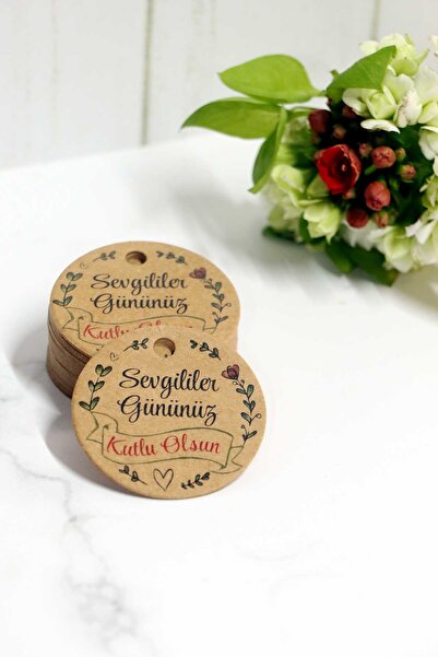 Vice Sevgililer günü etiketi - Sevgililer Gününüz Kutlu Olsun baskılı 60 Adet...